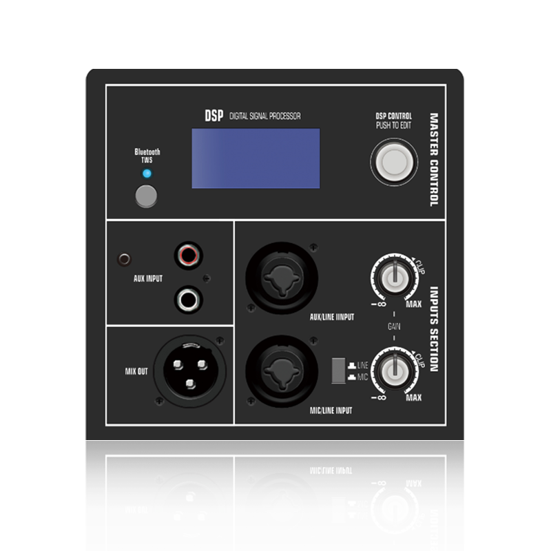 DSP1901: Stereo RCA Input with Single-knob DSP Control ADAU1701 Based DSP Functional Module