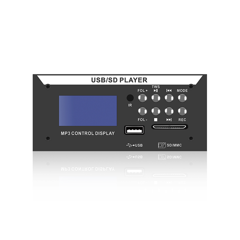 LCD8226: Eight Button IR Remote SD/USB Connector LCD Screen MP3 Player with Bluetooth, TWS