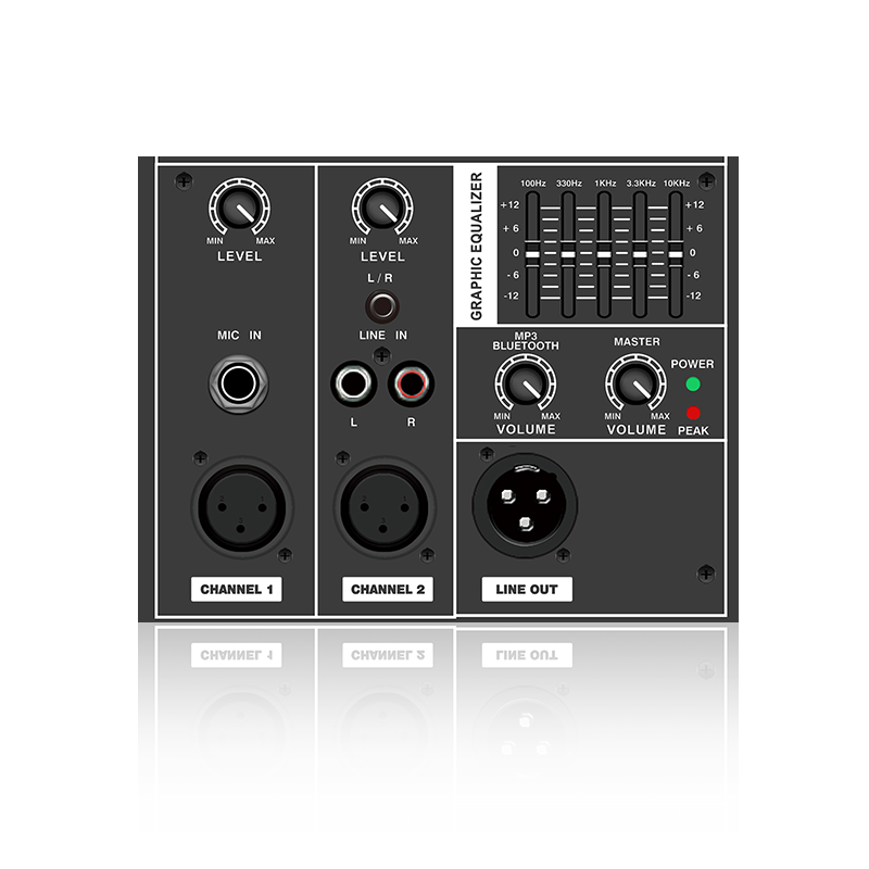 PL32: Multi Channel Line input and Mic input Electrical Frequency Division Functinal Module