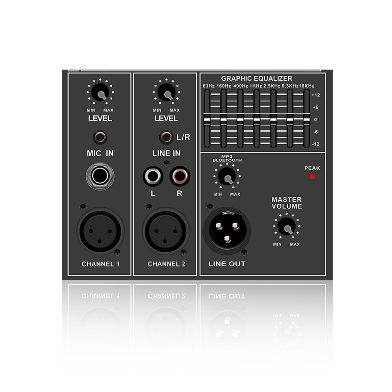 PL34: 7-Band Graphic Equalizer with Master Control Electrical Frequency Division Functinal Module