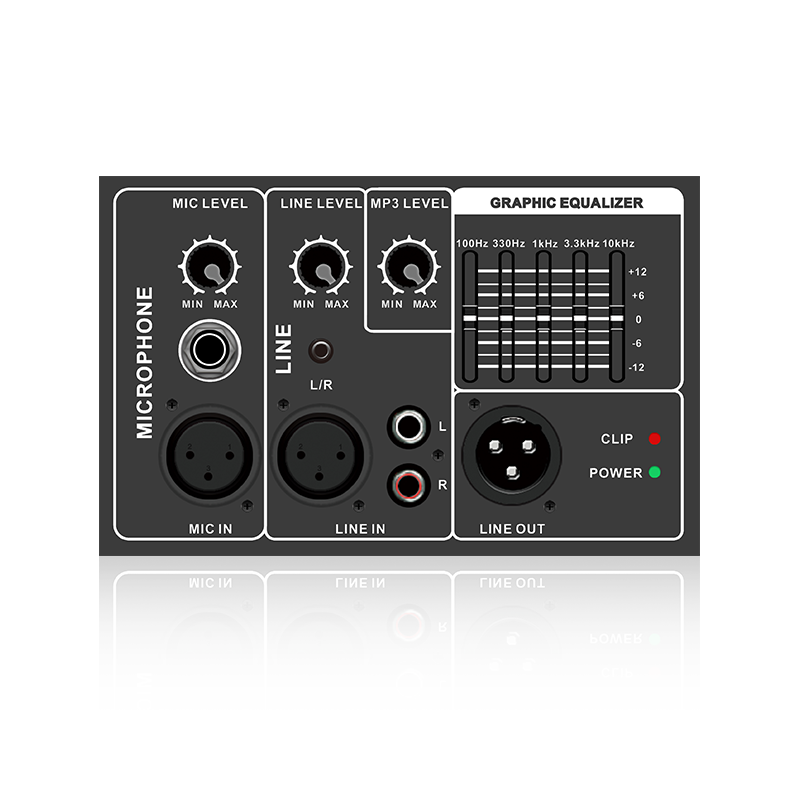 PL35: Balanced Mic and Line Input 5-Band Graphic Equalizer Horizontal Analog Functinal Module for Class AB Amplifier