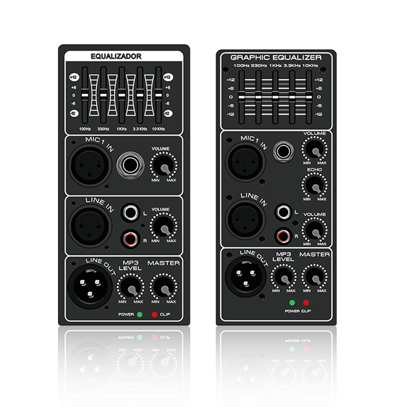 PL21 / PL21E: 5-Band Graphic Equalizer and Limit Protection Vertical Analog Functinal Module