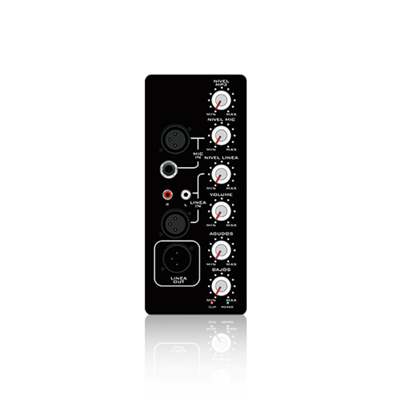 SP2: Treble and Bass EQ Control and Mix Out Vertical Analog Functinal Module