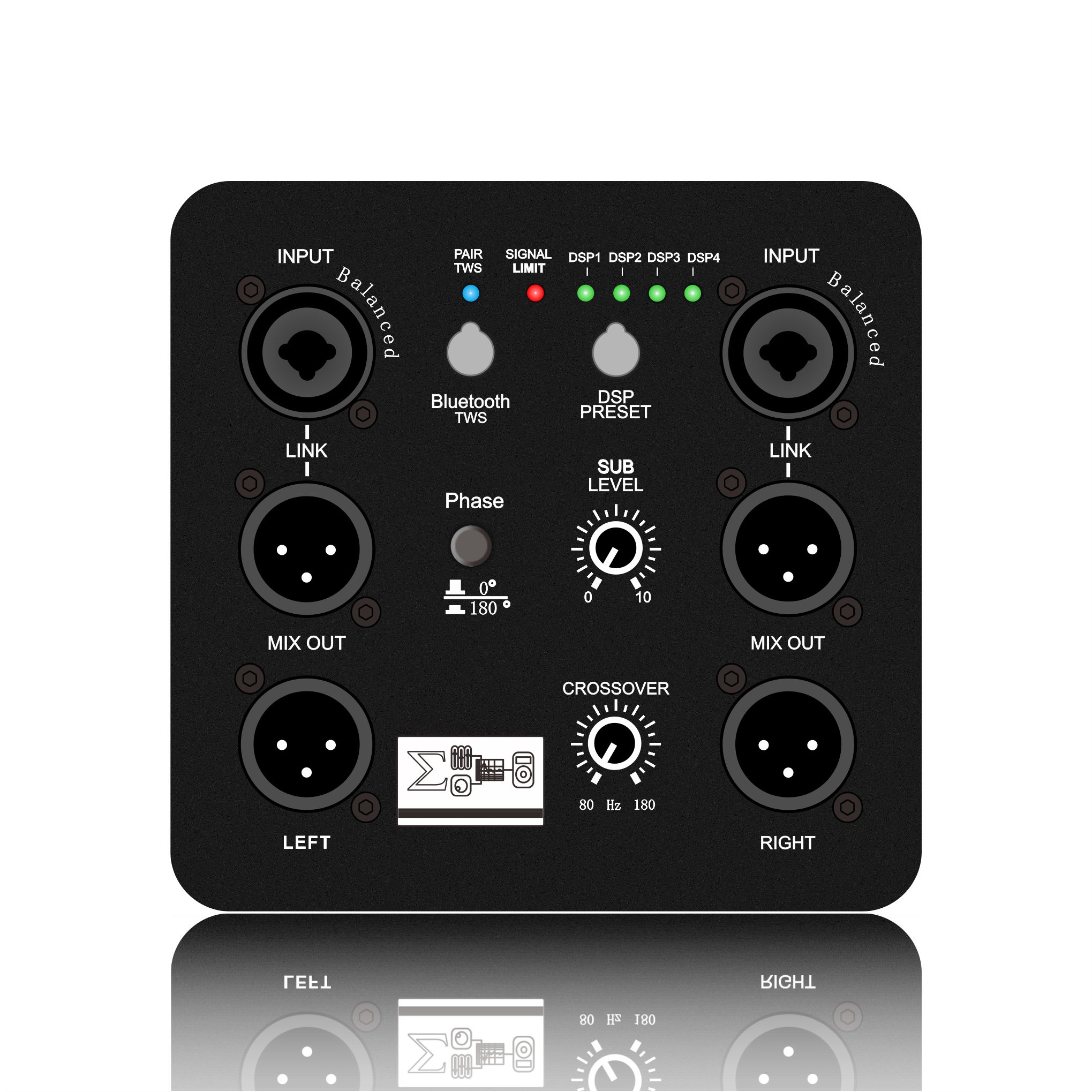 DSP1804: Multi DSP Rreset Two way output Subwoofer DSP Functional Module