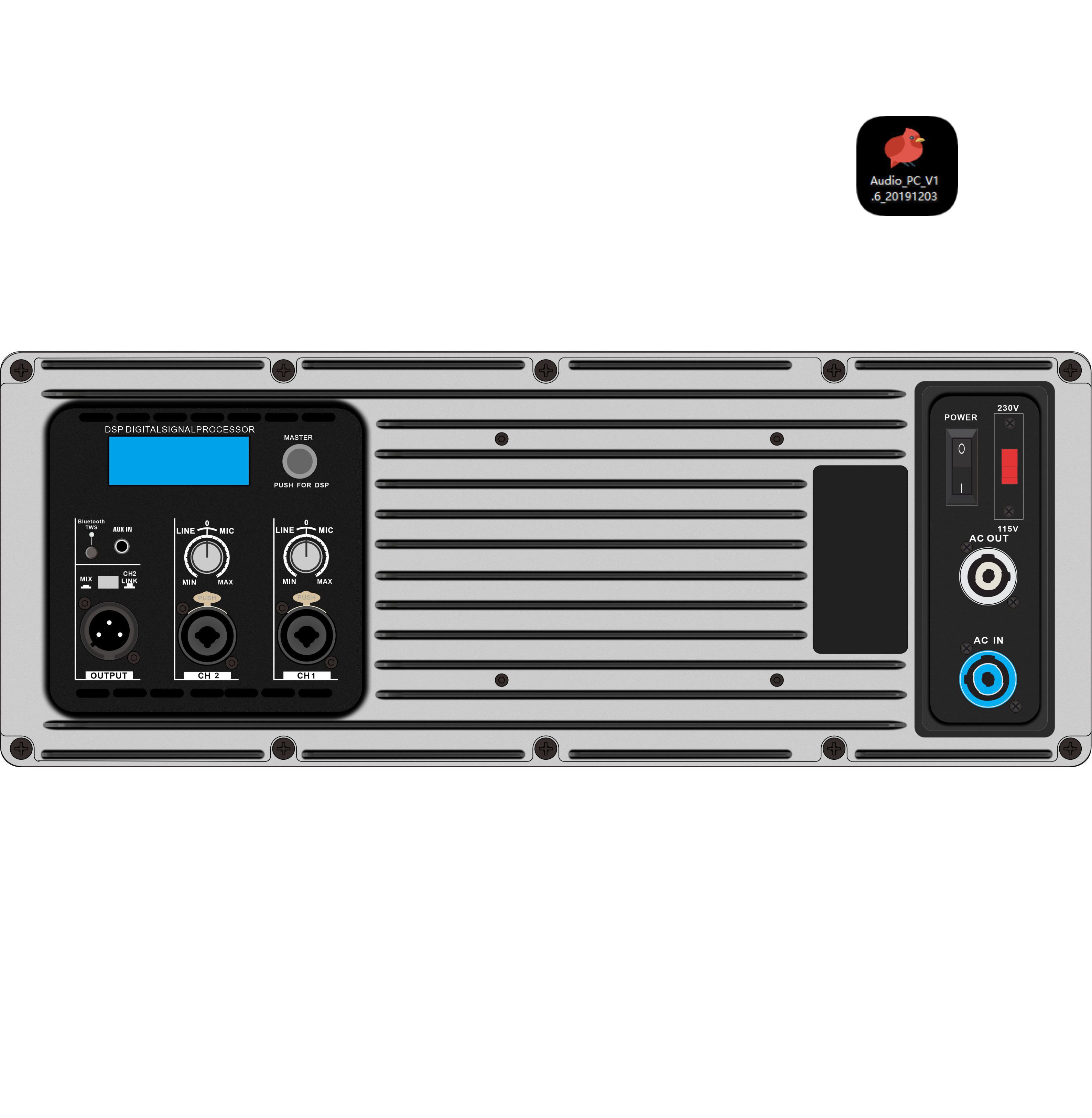 DSP110TWS Full-range Active Speaker Amplifier