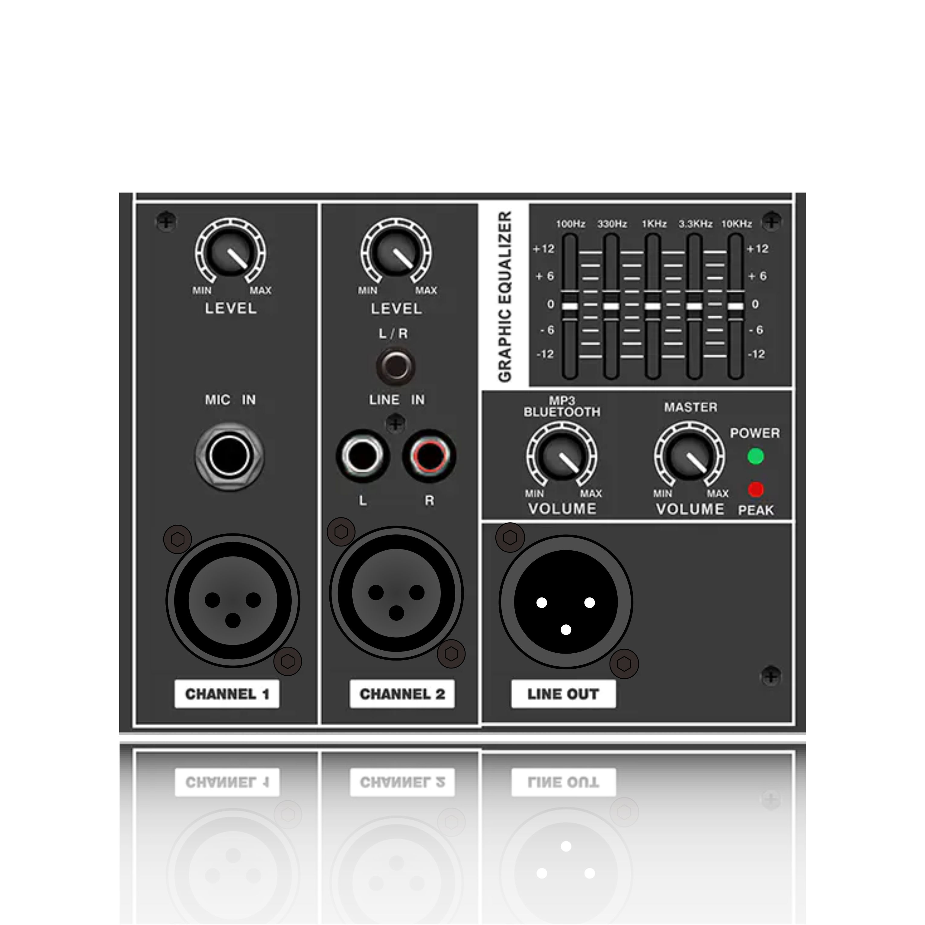 PL32: Multi Channel Line input and Mic input Electrical Frequency Division Functinal Module