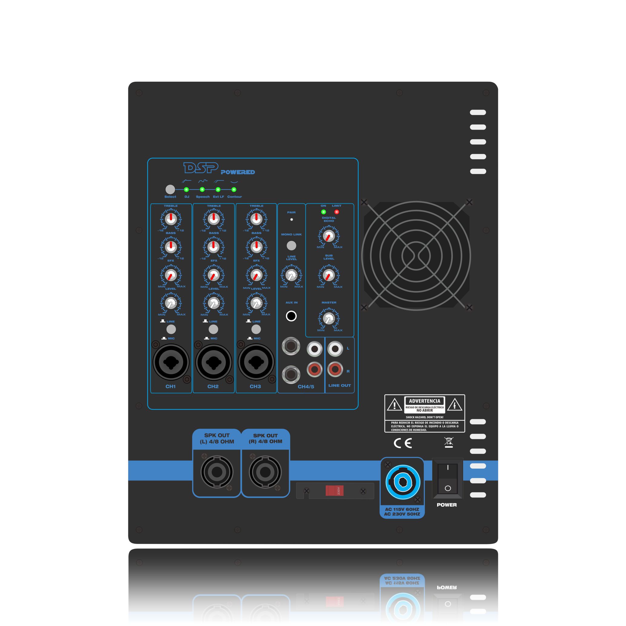 PL82DSP Line Array Speaker System Power Amplifier  2.1-2.2